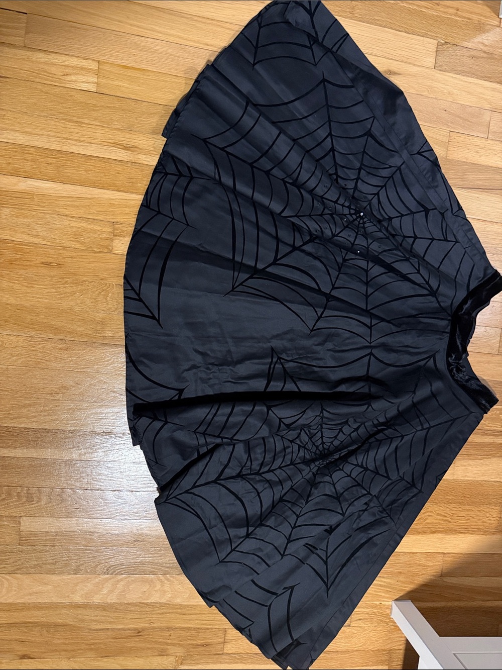 Vixen by Micheline Pitt Spiderweb Swing Skirt Black XL - Picture 3 of 7